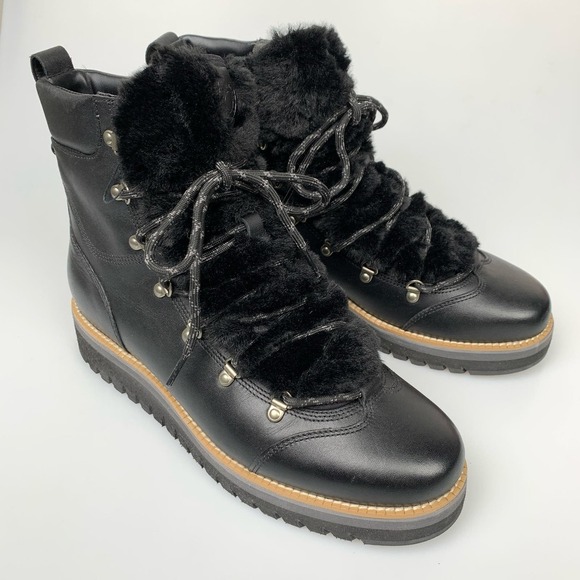 NEW Cole Haan ZeroGrand Lodge Hiker Boot BLACK Waterproof Size 9.5 - Picture 7 of 13